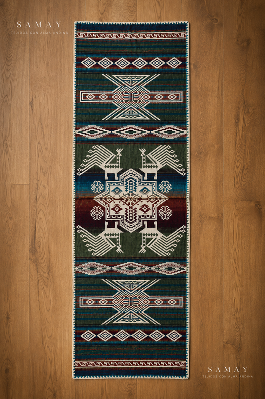 Pieza Textil Decorativa Runa Guardiana vista completa solo producto