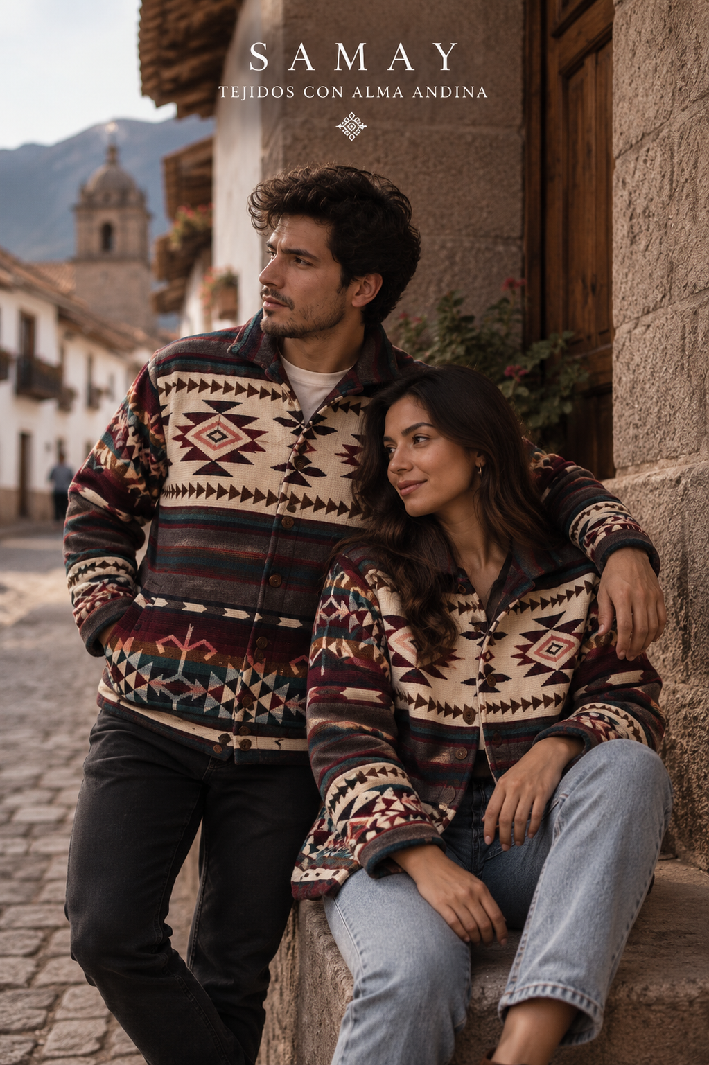 Chaqueta Andina Inti Tejida lifestyle unisex