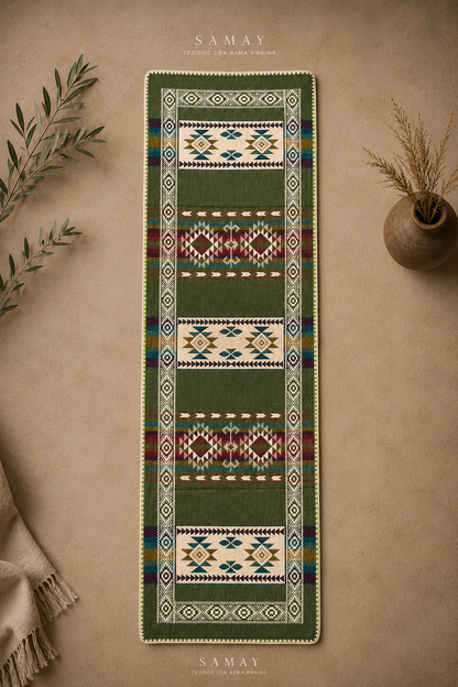 Pieza Textil Decorativa Q´ori Andes vista completa solo producto