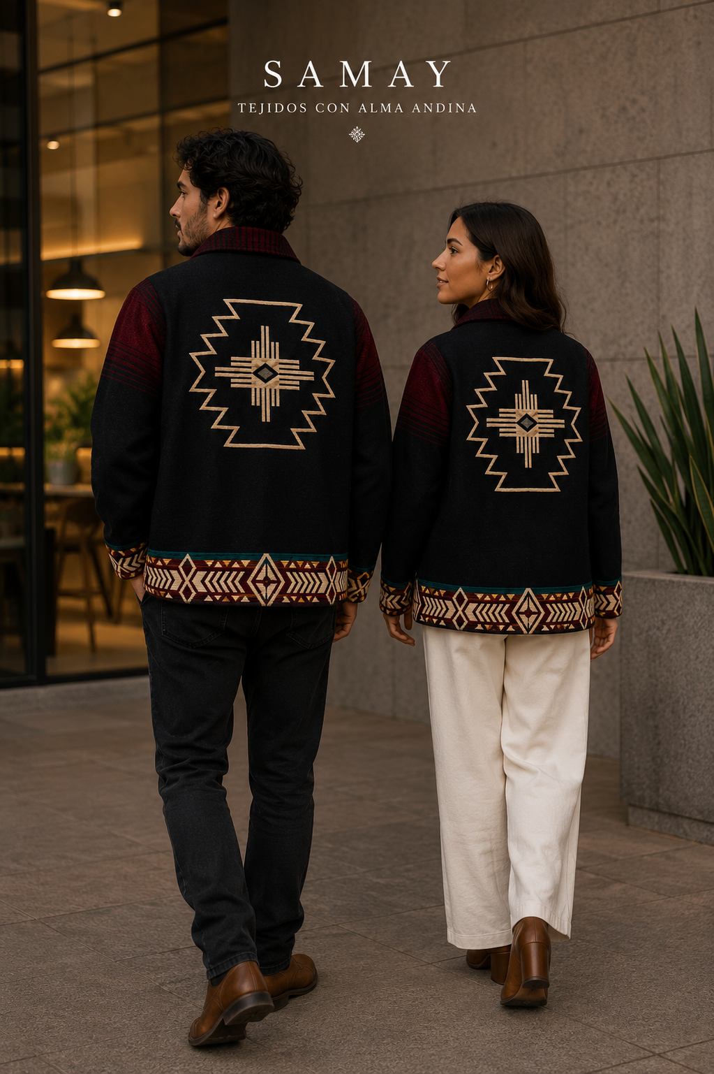 Chaqueta Andina Allpa Tejida Outfit Alternativo unisex