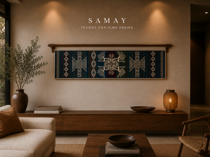 Pieza Textil Decorativa Qhapaq Memorias uso 2: decoración de pared