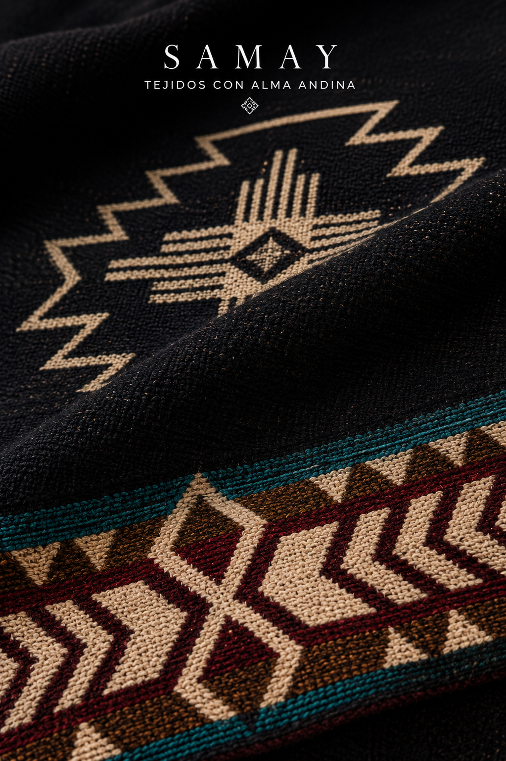 Chaqueta Andina Awayu de los Andes textura del tejido