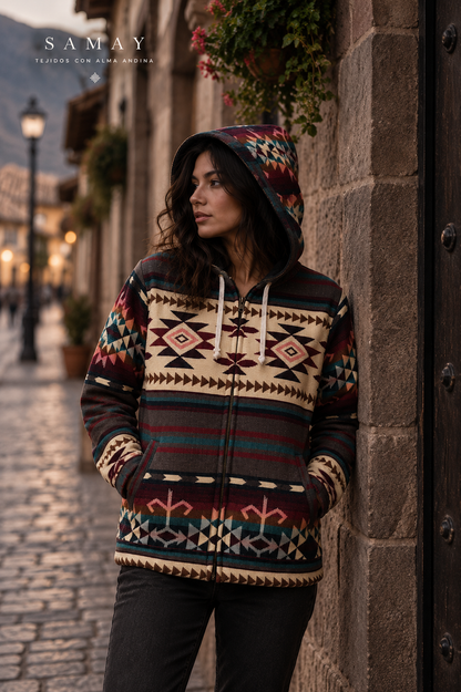 Chaqueta Andina Sumaq de los Andes lifestyle alternativo mujer