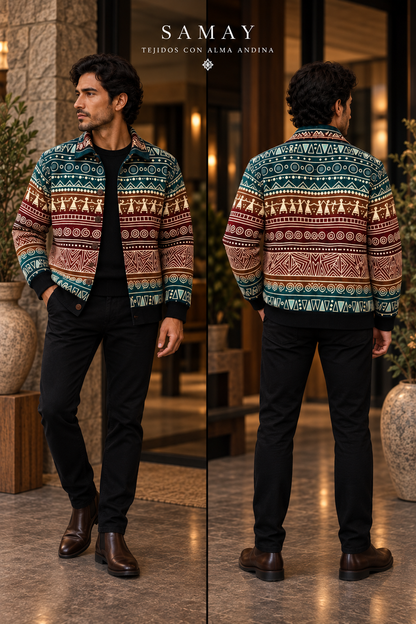 Chaqueta Andina Kawsay lifestyle alternativo hombre